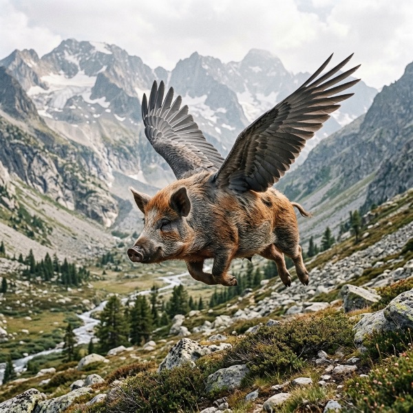 Fliegendes Schwein